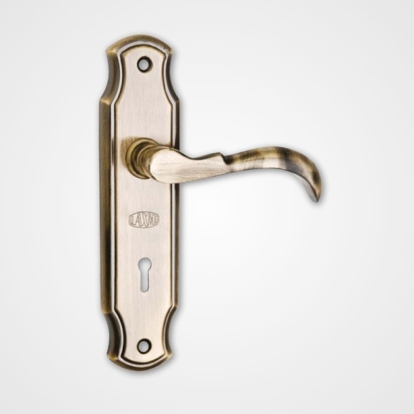 Mortice Handle A-99 – 7 Cast Iron Handle with Steel Plate – S.S. Antique Brown Powder-Coated Finish
