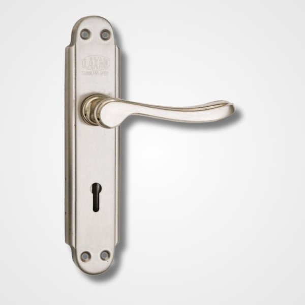 Mortice Handle A-SS-Superb – 7.5 Zinc Handle with S.S.304 Stainless Steel Plate – Antique Stainless Steel Finish