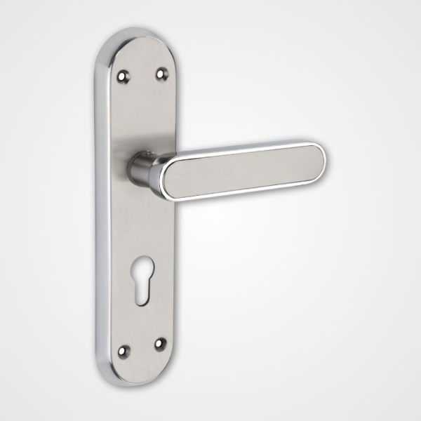 Mortice Handle A-SS-Titan – 8 S.S.304 Grade Stainless Steel Handle & Plate – Antique Stainless Steel Finish