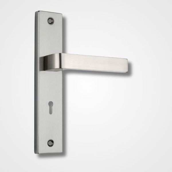 Mortice Handle A-SS-Vista – 8 Aluminium Handle with S.S.304 Plate – Antique Stainless Steel Finish