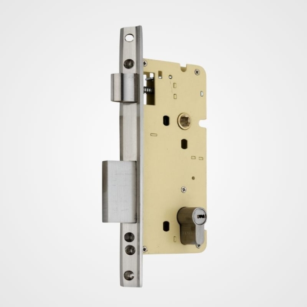 Pincylinder Mortise Lock 9 inch Body Size Double Door 45 ° Ultrakey Cylinder 5 keys