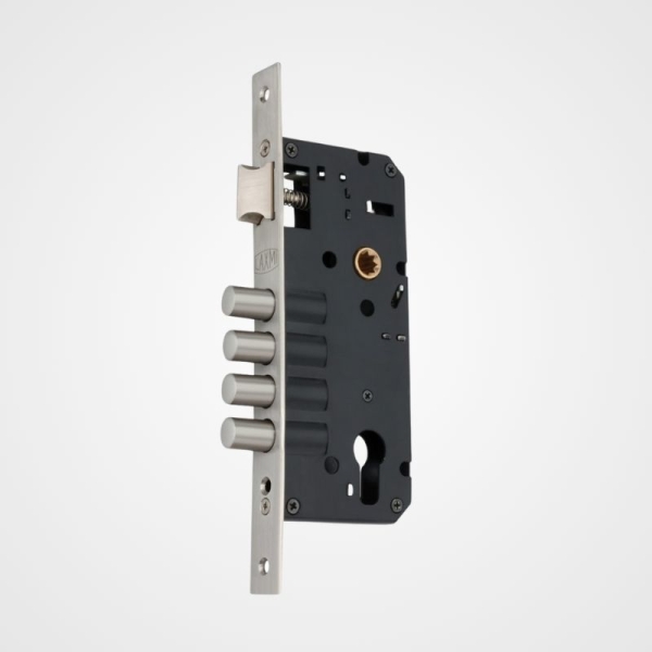 Pincylinder Mortise Lock 9 inch Body Stainless Steel Bullets